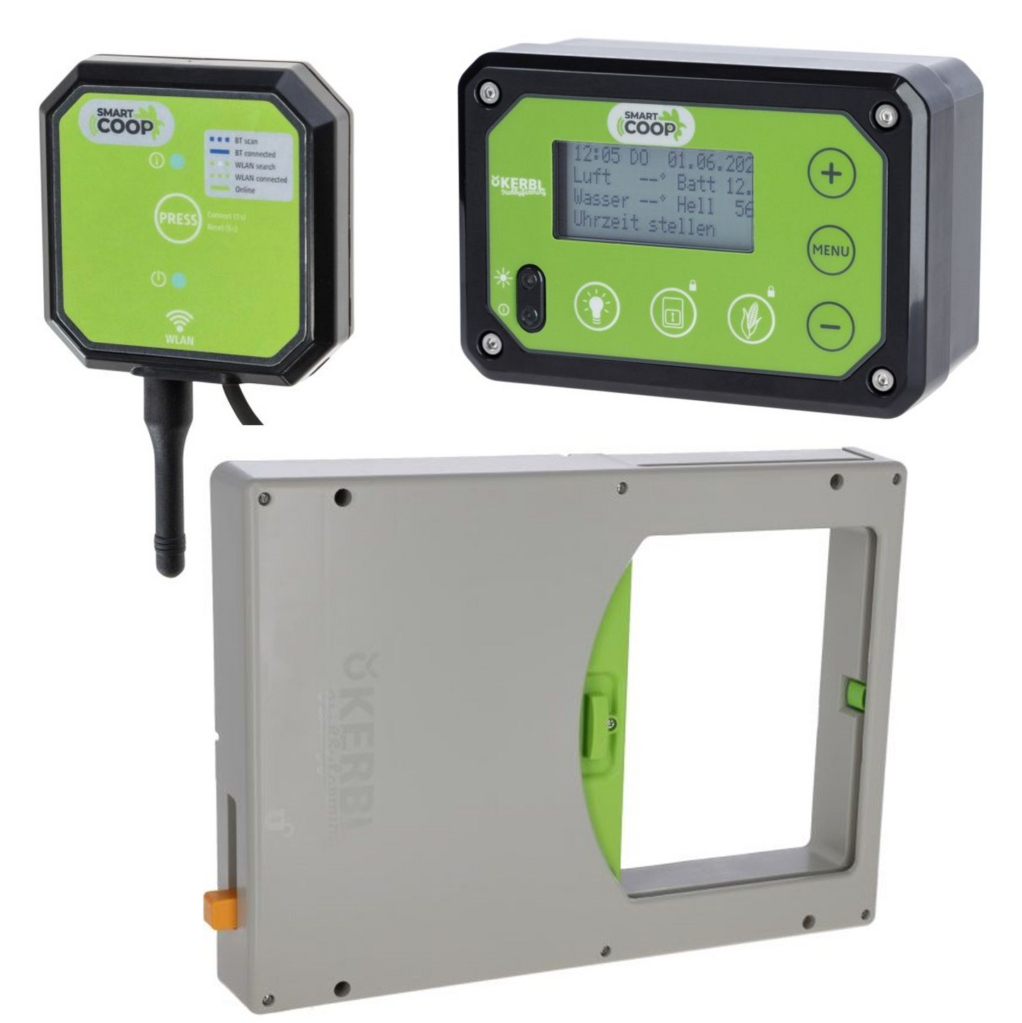 SmartCoop Steuerung Set mit automatischer Hühnerklappe und WLAN Modul (ba)