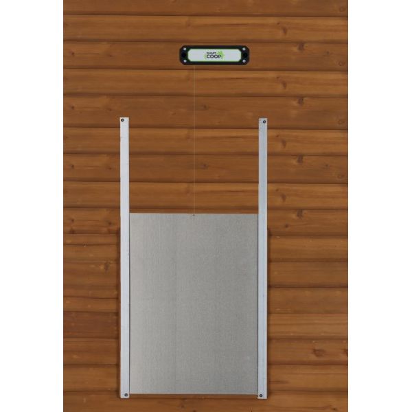 Automatische Hühnerklappe mit Seilzug